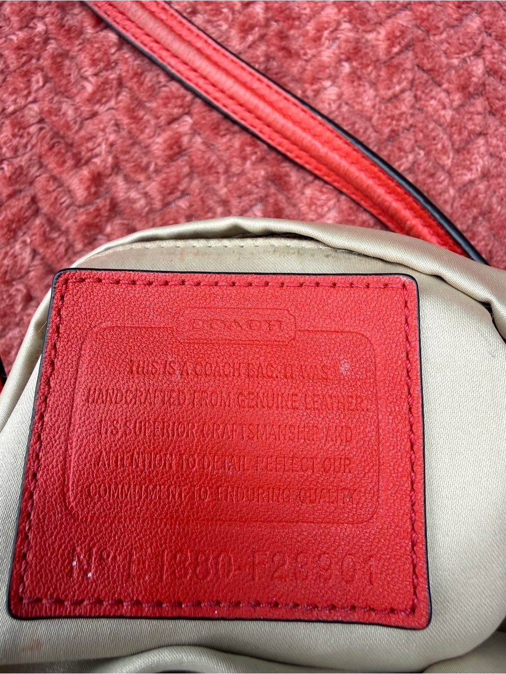 Coach orange Leather crossbody see below for wear and tear F28901 - Picture 6 of 6